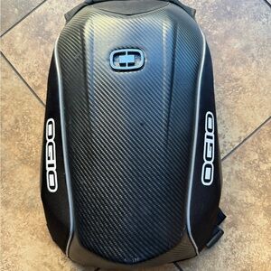 Ogio Black No Drag Mach Carbon Fiber motorcycle Backpack